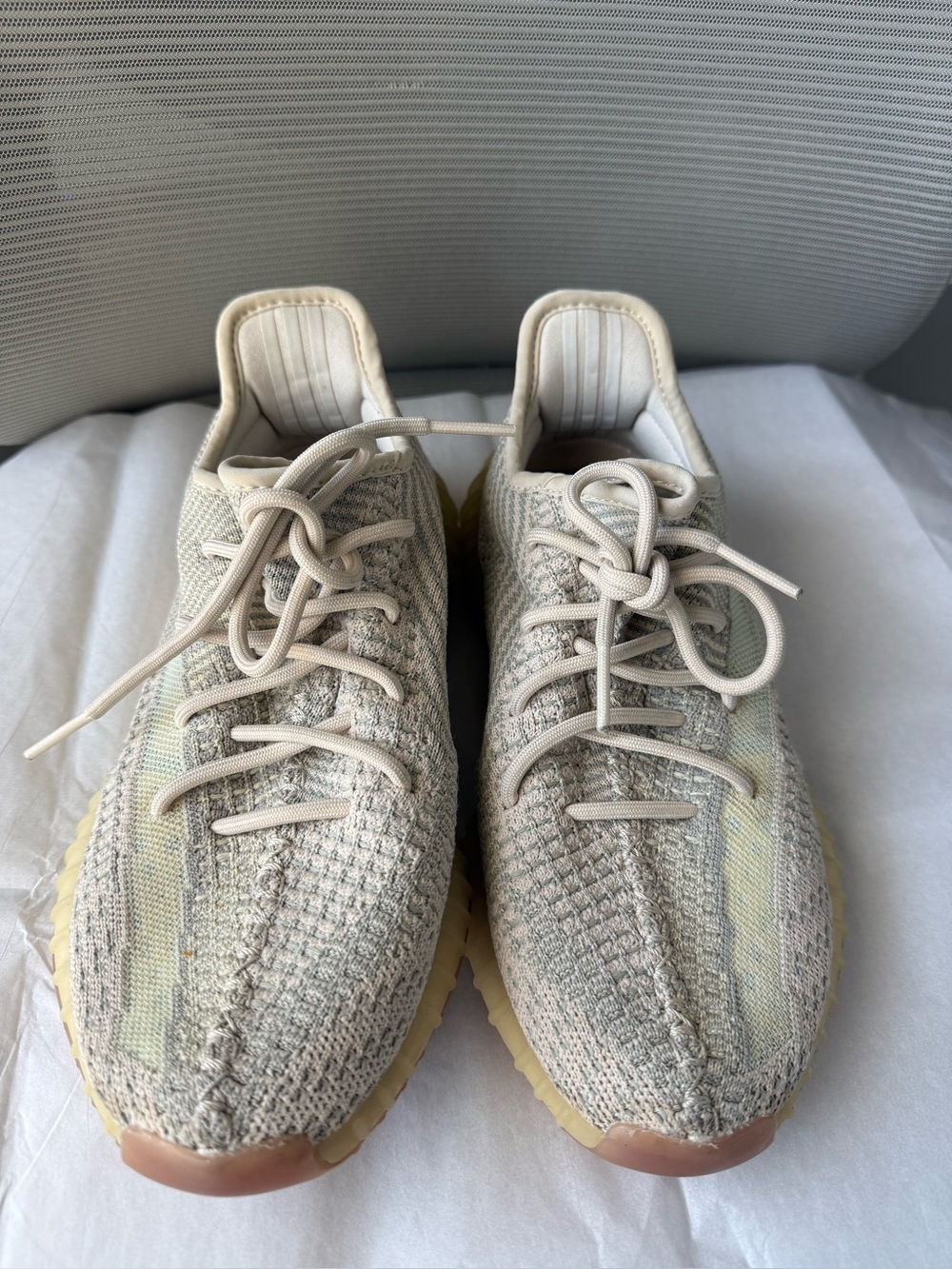 Adidas Yeezy Boost 350 Light Gray/Cream Men’s 7 Women’s 8 Authentic No Box - Picture 1 of 4